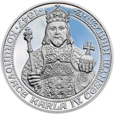 Náhled Reverznej strany - 660 let od Korunovace Karla IV. českým králem - Ag Proof