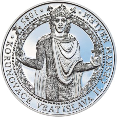 Náhled Averznej strany - Korunovace Vratislava II českým králem - stříbro Proof