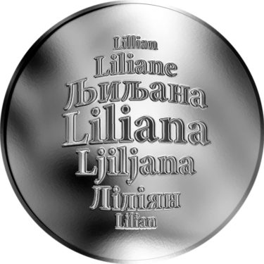 Náhled Averzní strany - Česká jména - Liliana - stříbrná medaile