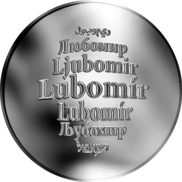Náhled Averznej strany - Česká jména - Lubomír - stříbrná medaile
