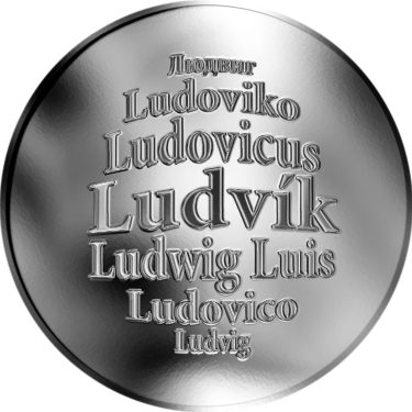 Náhled Averzní strany - Česká jména - Ludvík - stříbrná medaile