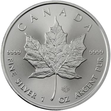 Náhled Reverznej strany - Maple Leaf  1 Oz Unc. Investiční stříbrná mince