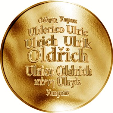 Náhled Averzní strany - Česká jména - Oldřich - zlatá medaile