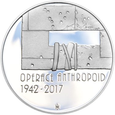 Náhled Averznej strany - 2017 Proof - 200 Kč Operace Anthropoid