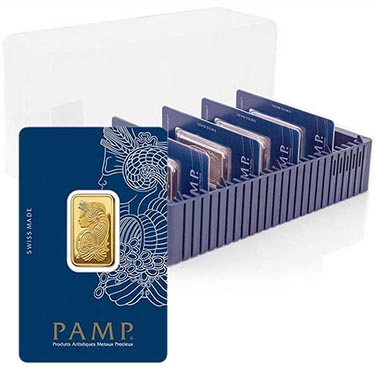 Náhled - Pamp 10 gramů - Investiční zlatý slitek - set 10 ks