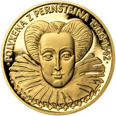 Náhled Averznej strany - Polyxena z Pernštejna - 450. výročí narození zlato proof