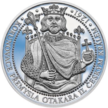 Náhled Averznej strany - Korunovace Přemysla Otakara II. českým králem - stříbro Proof