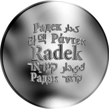 Náhled Averzní strany - Česká jména - Radek - stříbrná medaile