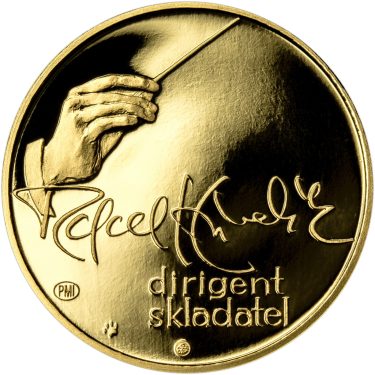 Náhled Reverznej strany - Rafael Kubelík - 100. výročí narození zlato proof