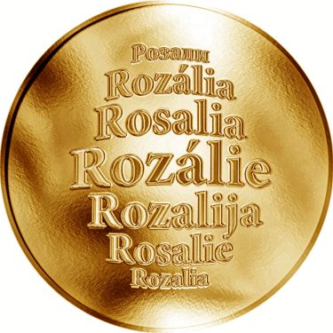 Náhled Averzní strany - Česká jména - Rozálie - zlatá medaile