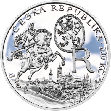 Náhled Reverzní strany - 200 Kč Rudolf II.