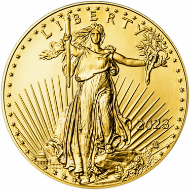 Náhled Averznej strany - 1 OZ American Eagle Gold - Investiční zlatá mince