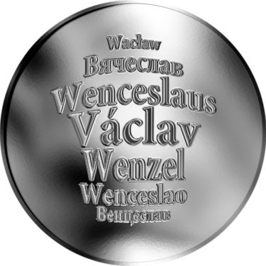 Náhled Averznej strany - Česká jména - Václav - stříbrná medaile