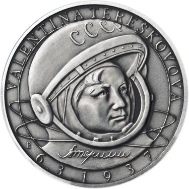 Náhled Averznej strany - Valentina Těreškovová - 50. výročí první žena ve vesmíru Ag patina