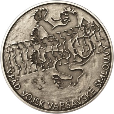 Náhled Averzní strany - Vpád vojsk Varšavské smlouvy - 21. srpen 1968 - Ag malá patina