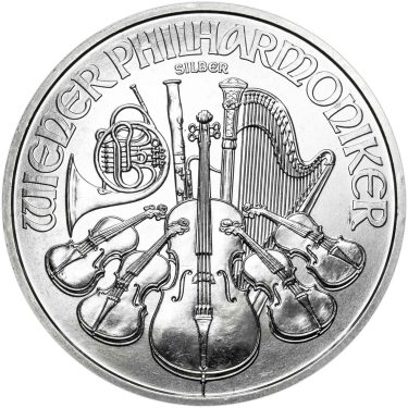 Náhled Reverznej strany - Philharmoniker 1 Oz Stříbrná investiční mince 20 ks Originální balení