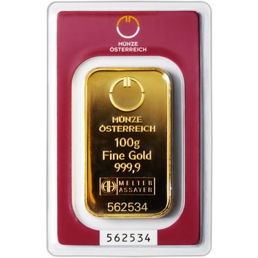 Náhled Averznej strany - Münze Österreich 100 gramů - Investiční zlatý slitek