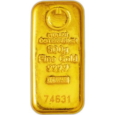 Náhled Averznej strany - Münze Österreich 500 gramů - Investiční zlatý slitek