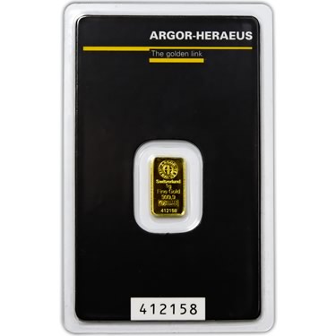 Náhled Averznej strany - Argor Heraeus SA 1 gram - Investiční zlatý slitek