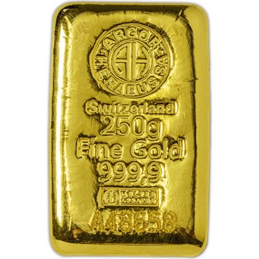 Náhled Averznej strany - Argor Heraeus SA 250 gramů - Investiční zlatý slitek