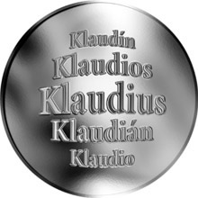 Náhled Reverzní strany - Slovenská jména - Klaudius - stříbrná medaile