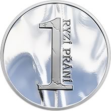 Náhled Averzní strany - Ryzí přání ZDRAVÍ - velká stříbrná medaile 1 Oz
