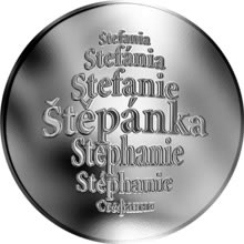 Náhled Reverzní strany - Česká jména - Štěpánka - stříbrná medaile